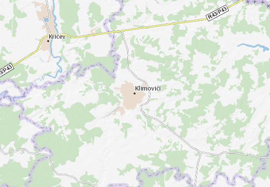 Karte Stadtplan Klimoviči