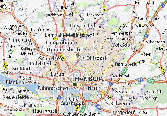 Ohlsdorf Map