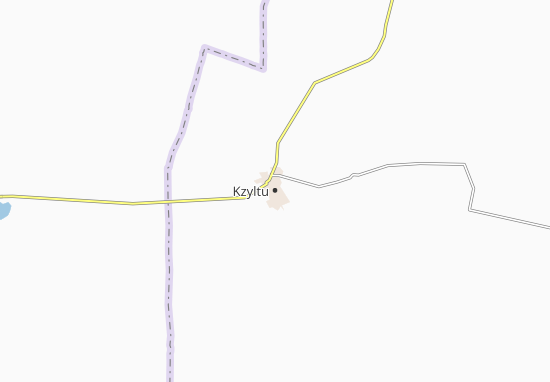Mapa Kzyltu