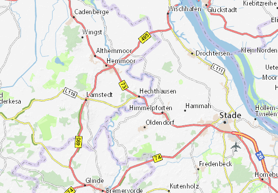 Hechthausen Map