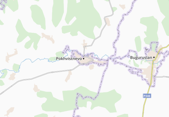 Kaart Plattegrond Pokhvistnevo