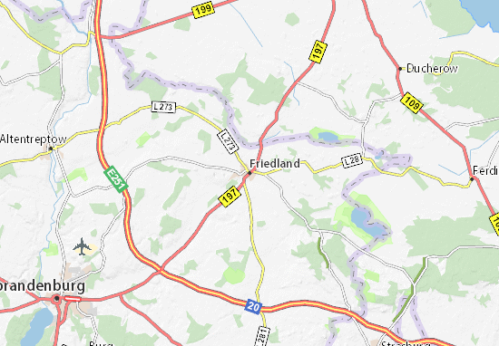 Karte Stadtplan Friedland