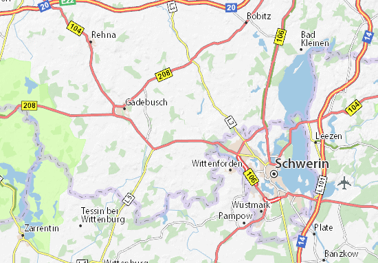 Brüsewitz Map