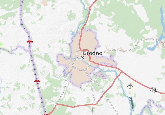 Mapa Grodno