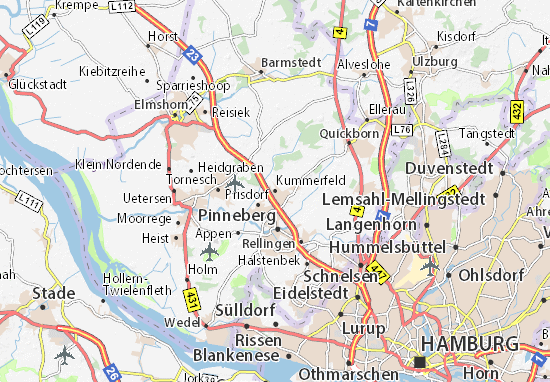 Karte Stadtplan Kummerfeld