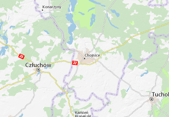 Chojnice Map
