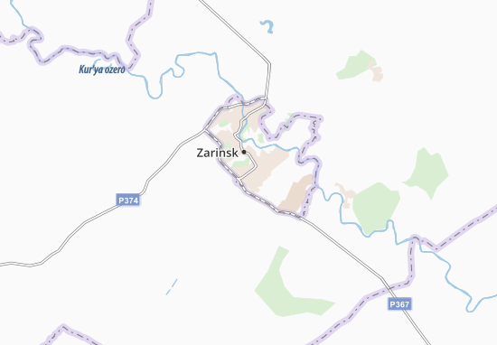 Karte Stadtplan Zarinsk