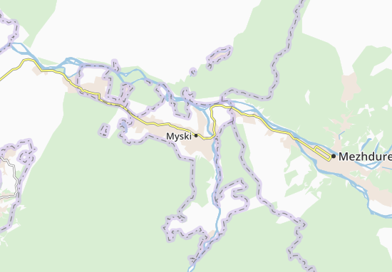 Karte Stadtplan Myski