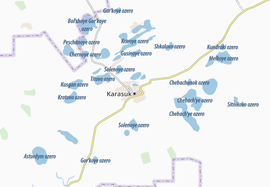 Karte Stadtplan Karasuk