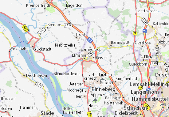 Karte Stadtplan Elmshorn