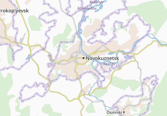 Mapa Novokuznetsk