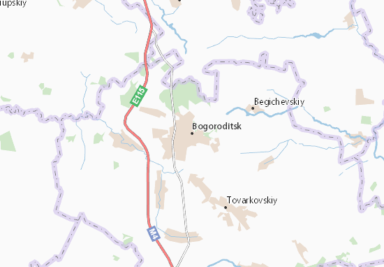 Mapa Bogoroditsk