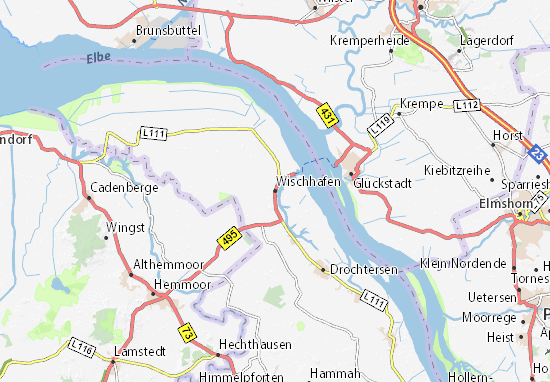 Wischhafen Map