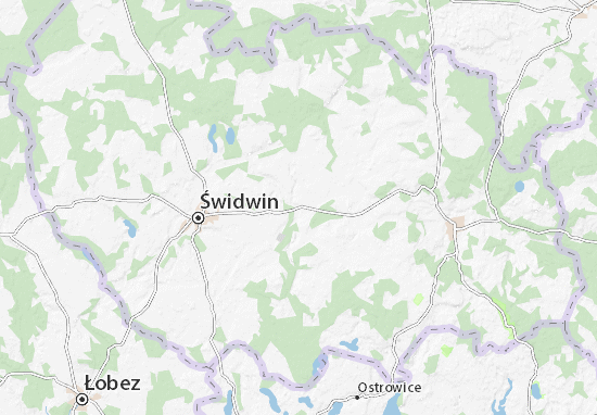 Karte Stadtplan Sława