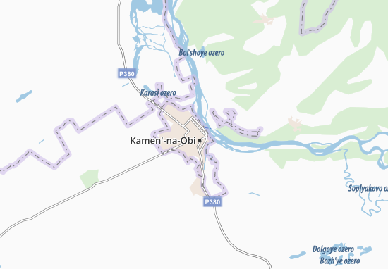 Karte Stadtplan Kamen&#x27;-na-Obi
