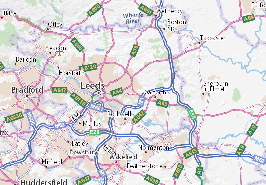 Mapa Leeds