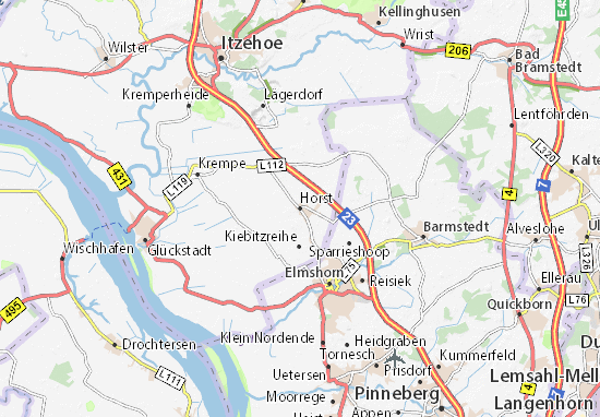 Karte Stadtplan Horst