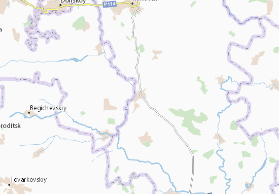 Karte Stadtplan Yepifan&#x27;