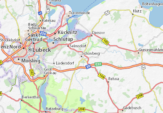 Mapa Plano Schönberg
