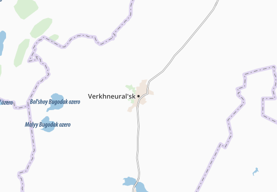Mapa Verkhneural&#x27;sk