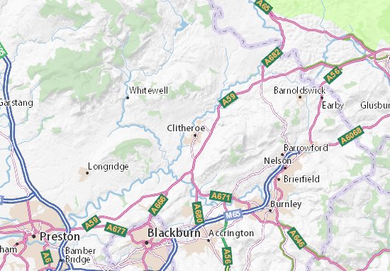 Clitheroe Map