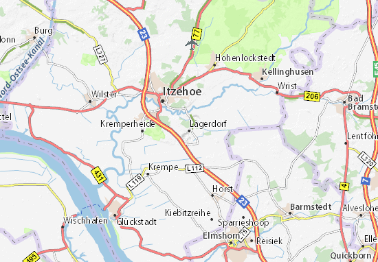Mapa Lägerdorf