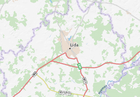 Kaart Plattegrond Lida