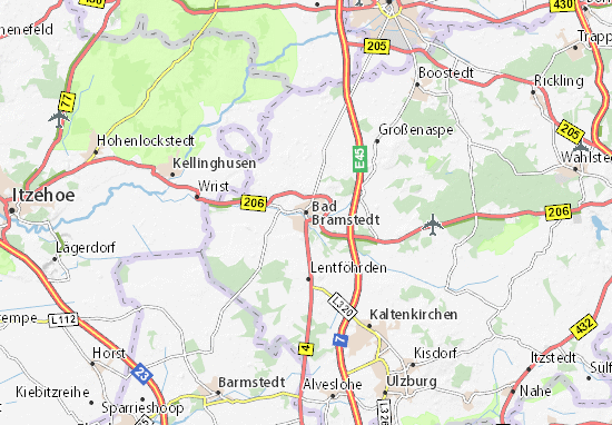 Karte Stadtplan Bad Bramstedt