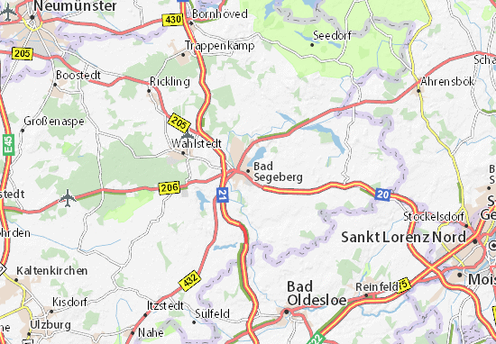 Karte Stadtplan Bad Segeberg