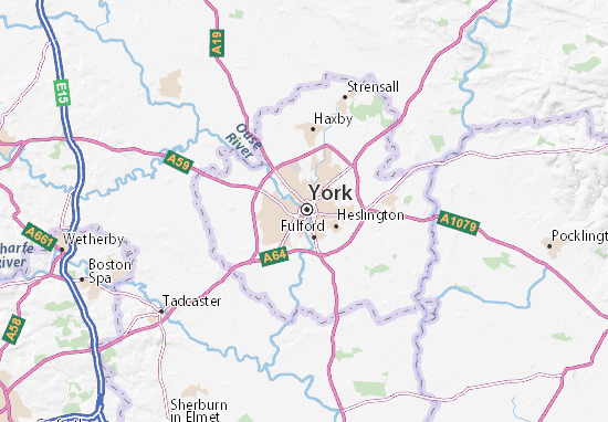 Kaart Plattegrond York