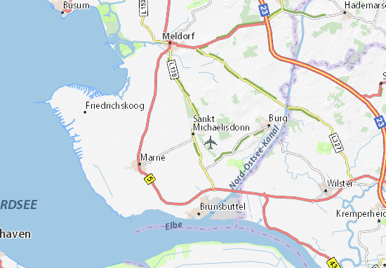 Karte Stadtplan Sankt Michaelisdonn