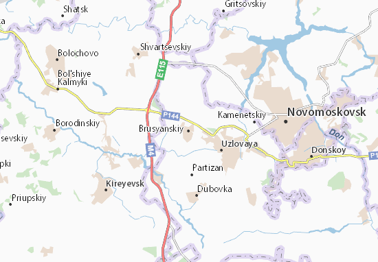 Karte Stadtplan Brusyanskiy