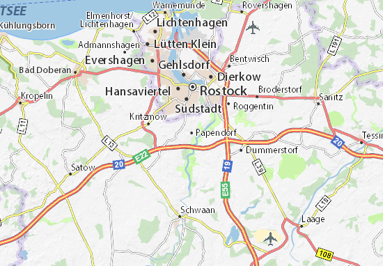 Papendorf Map
