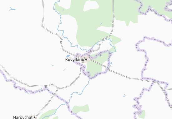 Kaart Plattegrond Kovylkino