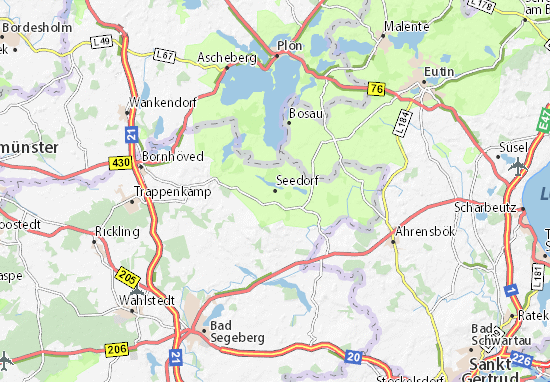 Karte Stadtplan Seedorf