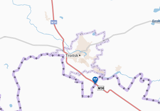 Mapa Troitsk