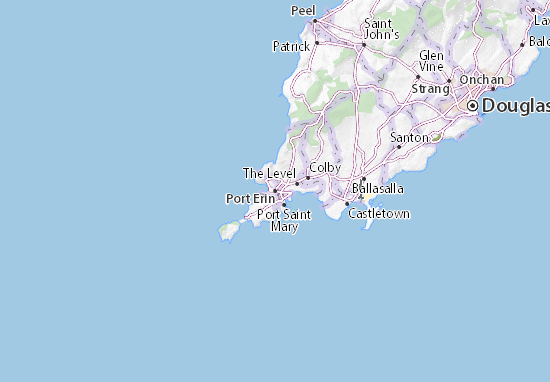 Karte Stadtplan Port Erin