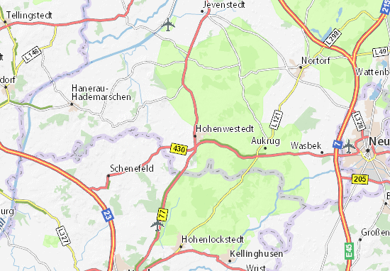 Hohenwestedt Map