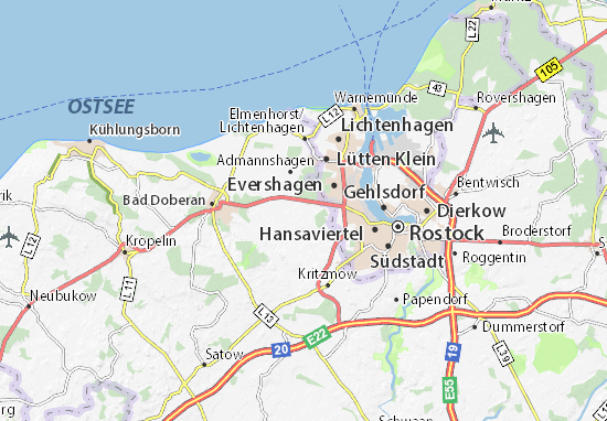 Lambrechtshagen Map
