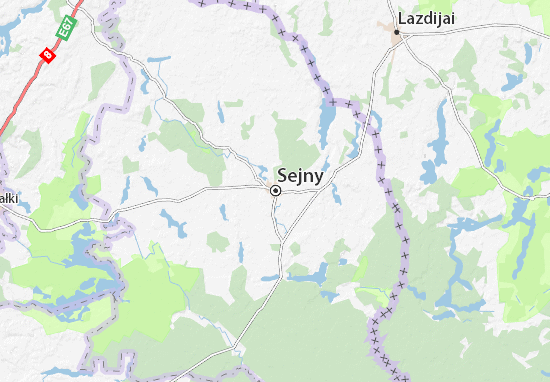 Karte Stadtplan Sejny