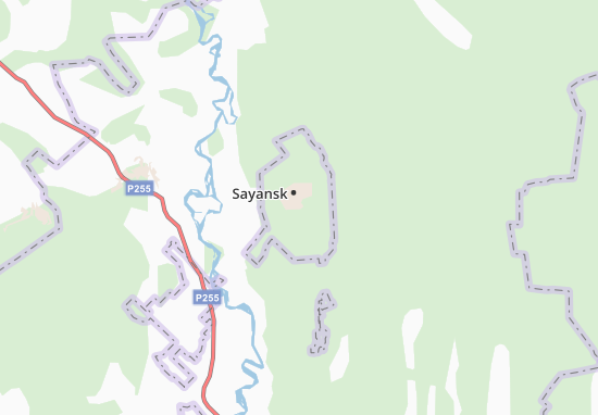 Mapa Sayansk