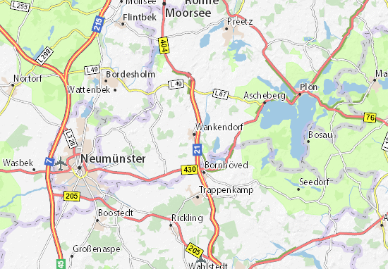 Karte Stadtplan Wankendorf