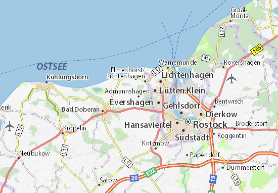Admannshagen Map