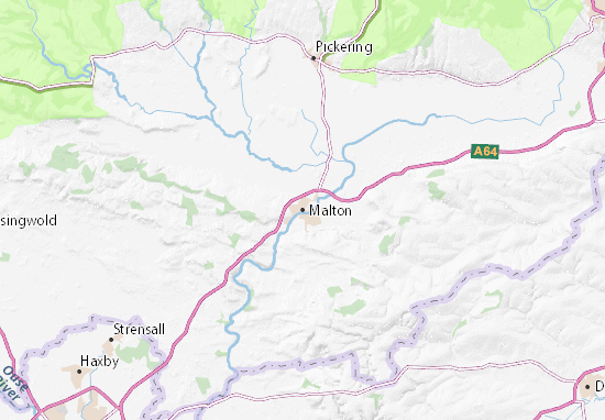 Kaart Plattegrond Malton