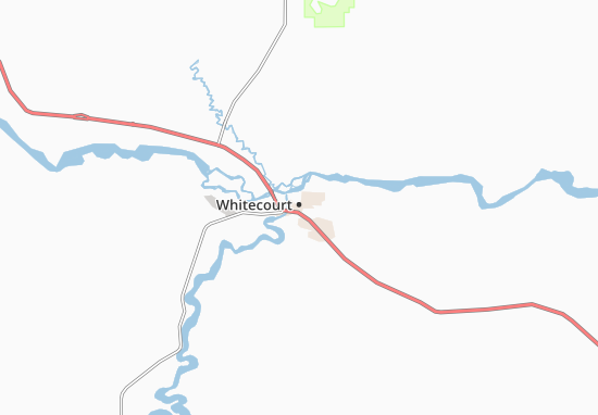 Kaart Plattegrond Whitecourt