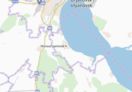 Kaart Plattegrond Novoul&#x27;yanovsk