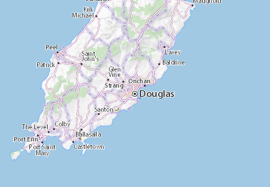 Kaart Plattegrond Douglas