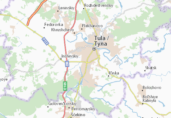 Karte Stadtplan Tula