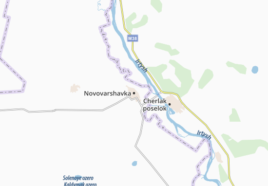Mapa Novovarshavka