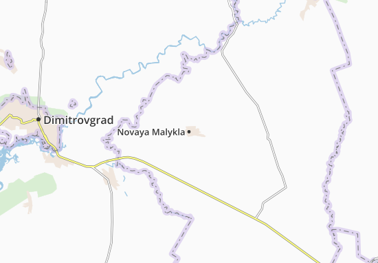 Karte Stadtplan Novaya Malykla